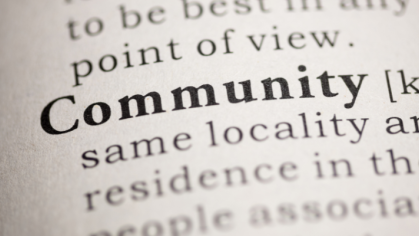 the word community