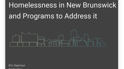 Homelessness in New Brunswick and Programs to Address It