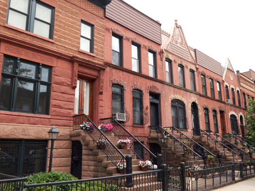 Image of Brick Buildings representing Camden, New Brunswick, and Newark 