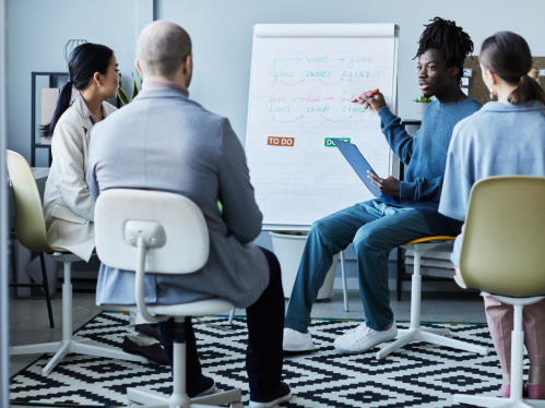 Adults learning english as a second language